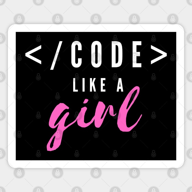 Code like a girl Magnet by Software Testing Life